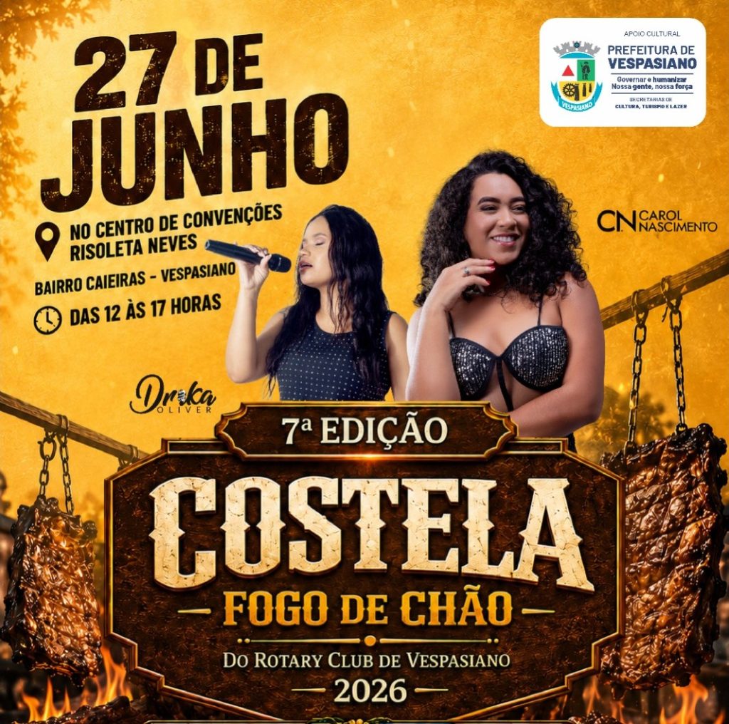 ROTARY CLUB de Vespasiano realiza a 7ª edição da tradicional Costela Fogo no Chão